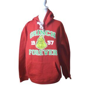 The Grinch Women's Juniors XXL (19) Red Pullover Hoodie Christmas Classic